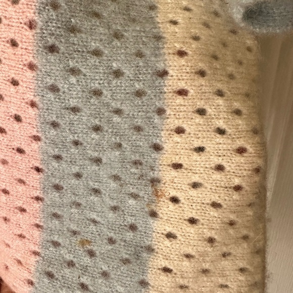 Stitch & Needle 100% cashmere pastel striped sweater, size small - Picture 7 of 7